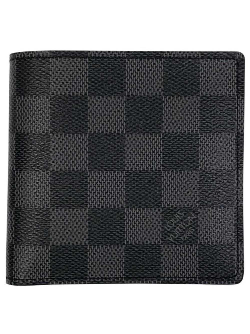 Louis Vuitton Portefeuille Marco Bifold Wallet Damier Graphite Black